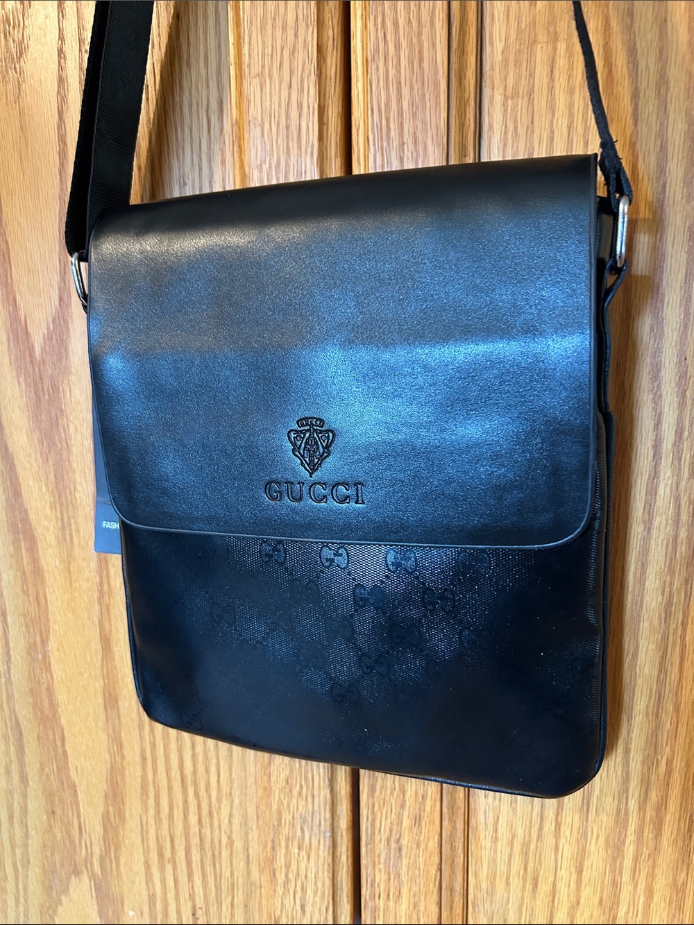 Source Unknown Black Messenger Bag